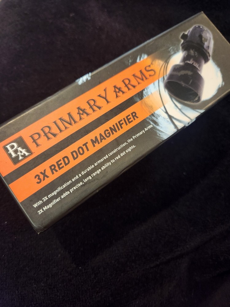 Primary Arms 3X Red Dot Magnifier New Black Nice