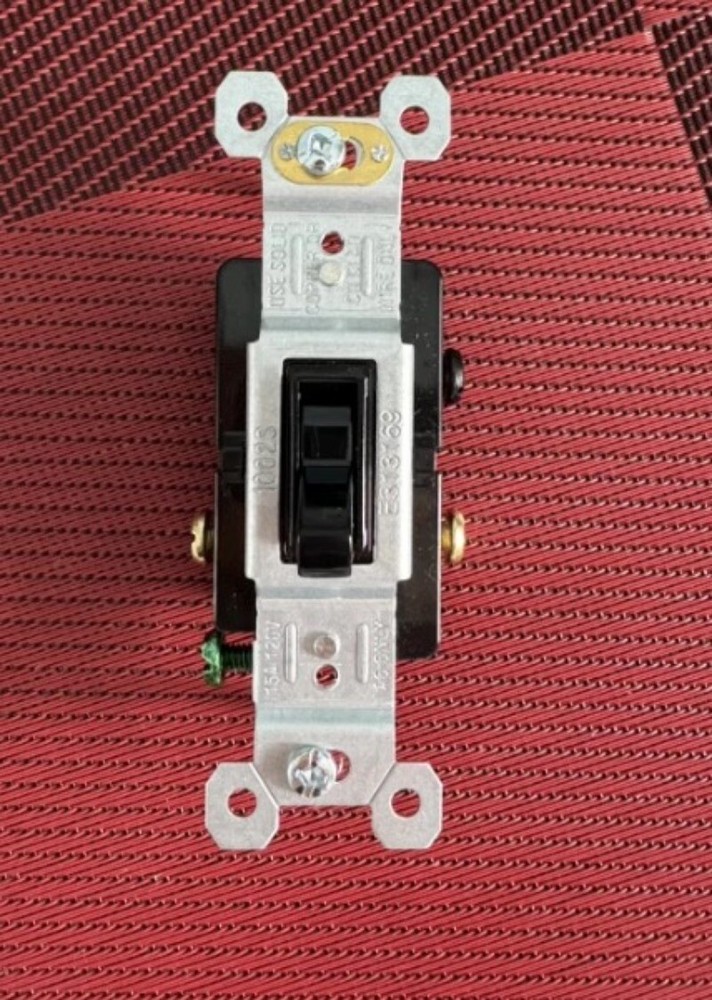 Two (2) Leviton ILLUMINATED Light Switch, GLOWS IN DARK, White, Single Pole, 15A