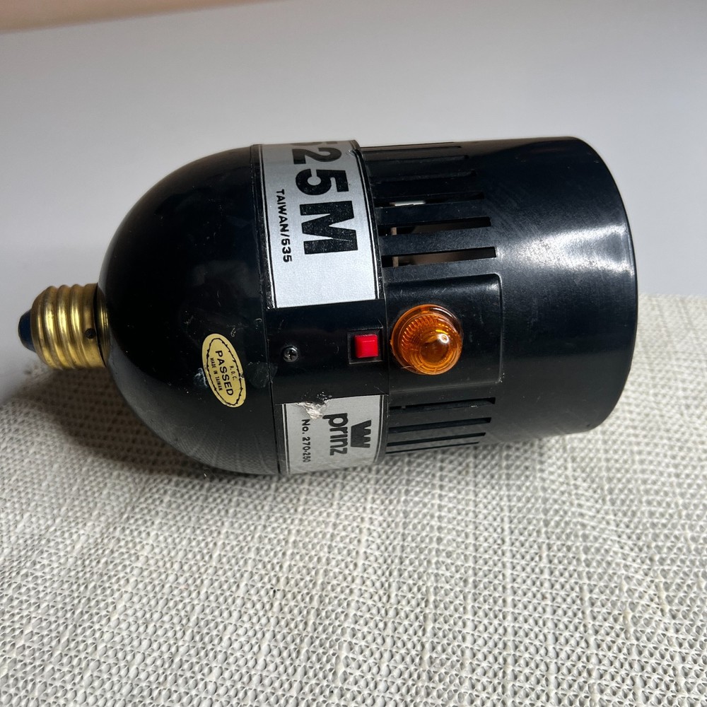 Vintage PRINZ 525M Studio Flash Head w/ Reflector & Mount