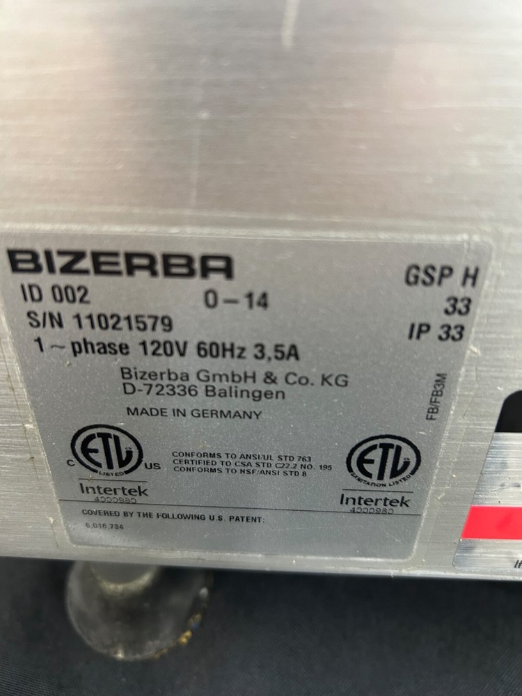 2014 Bizerba GSP-H Manual Deli Slicer Fully Refurbished Tested & Working