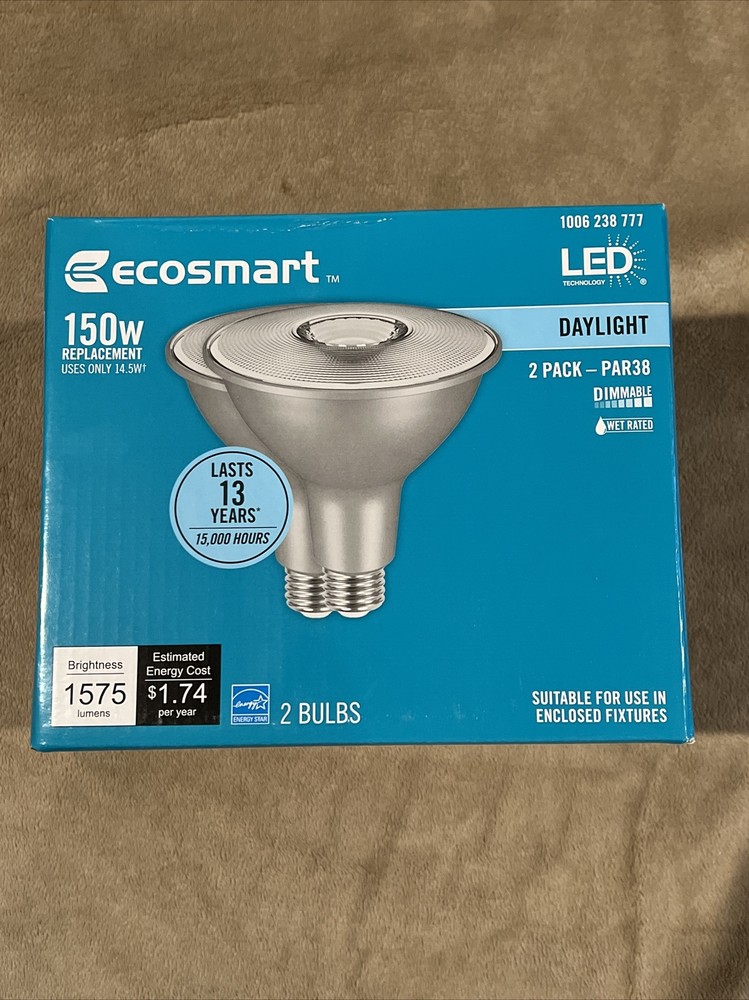 Ecosmart 150w Replacement 1006238777 Par 38 Daylight Floodlight 2 bulbs