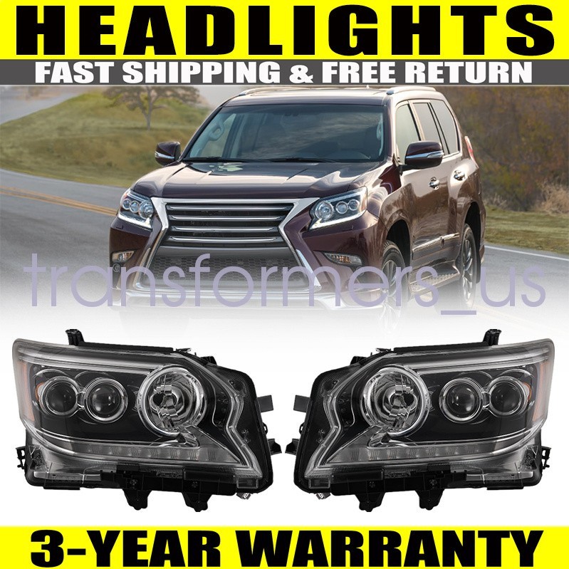 Left & Right Side LED Headlights For Lexus GX460 2014 2015 2016 2017 2018 2019