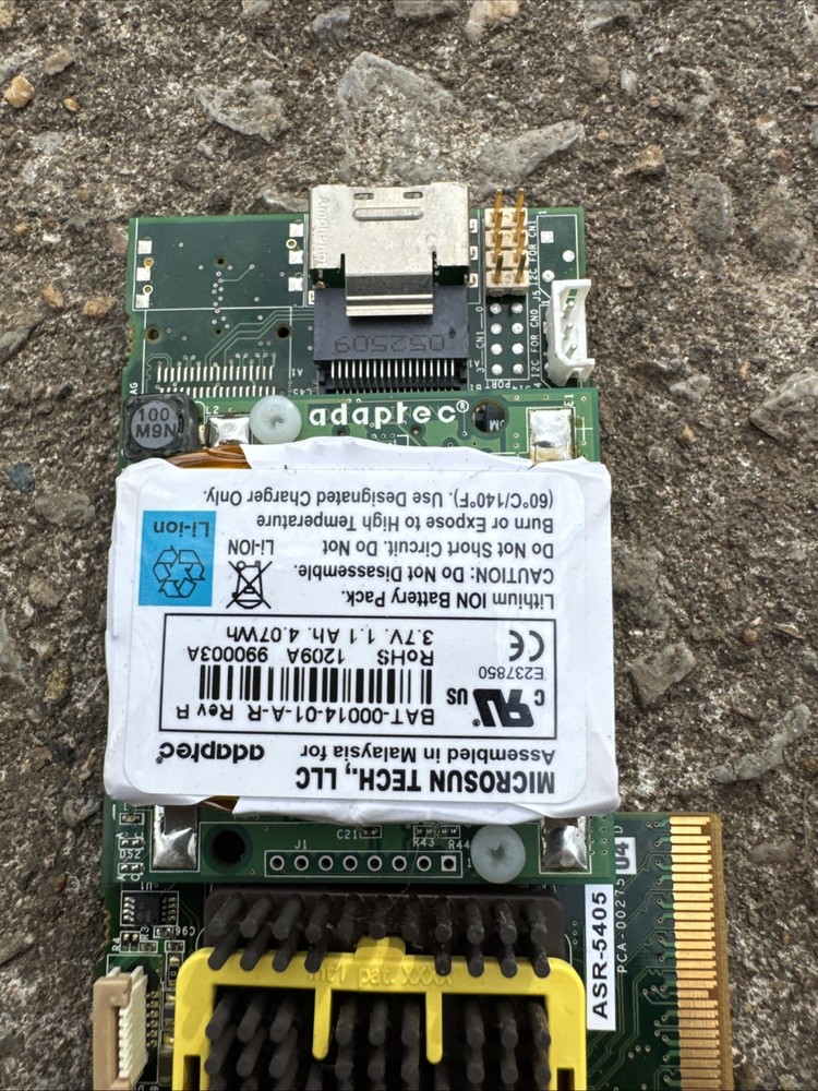 ADAPTEC ASR-5405 4-Port PCIe 8X 256MB Full Height RAID Controller Card