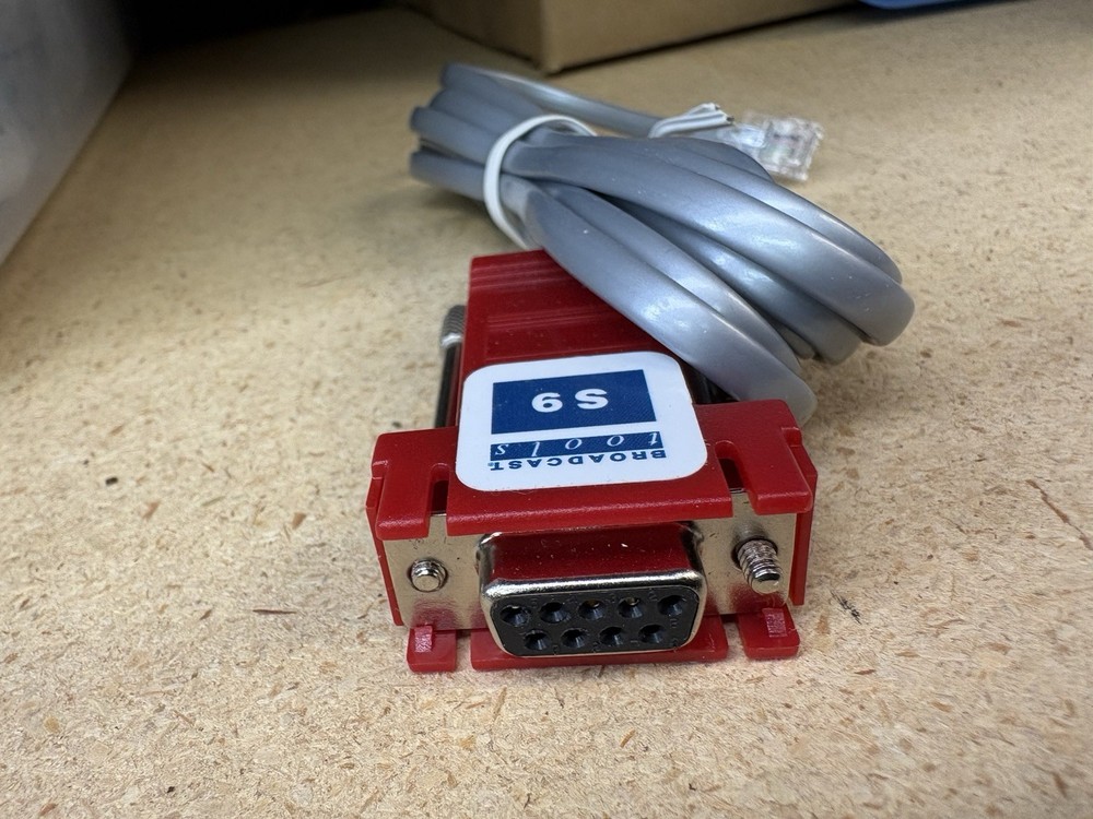 Broadcast Tools RS 232 connector DB9 to RJ11