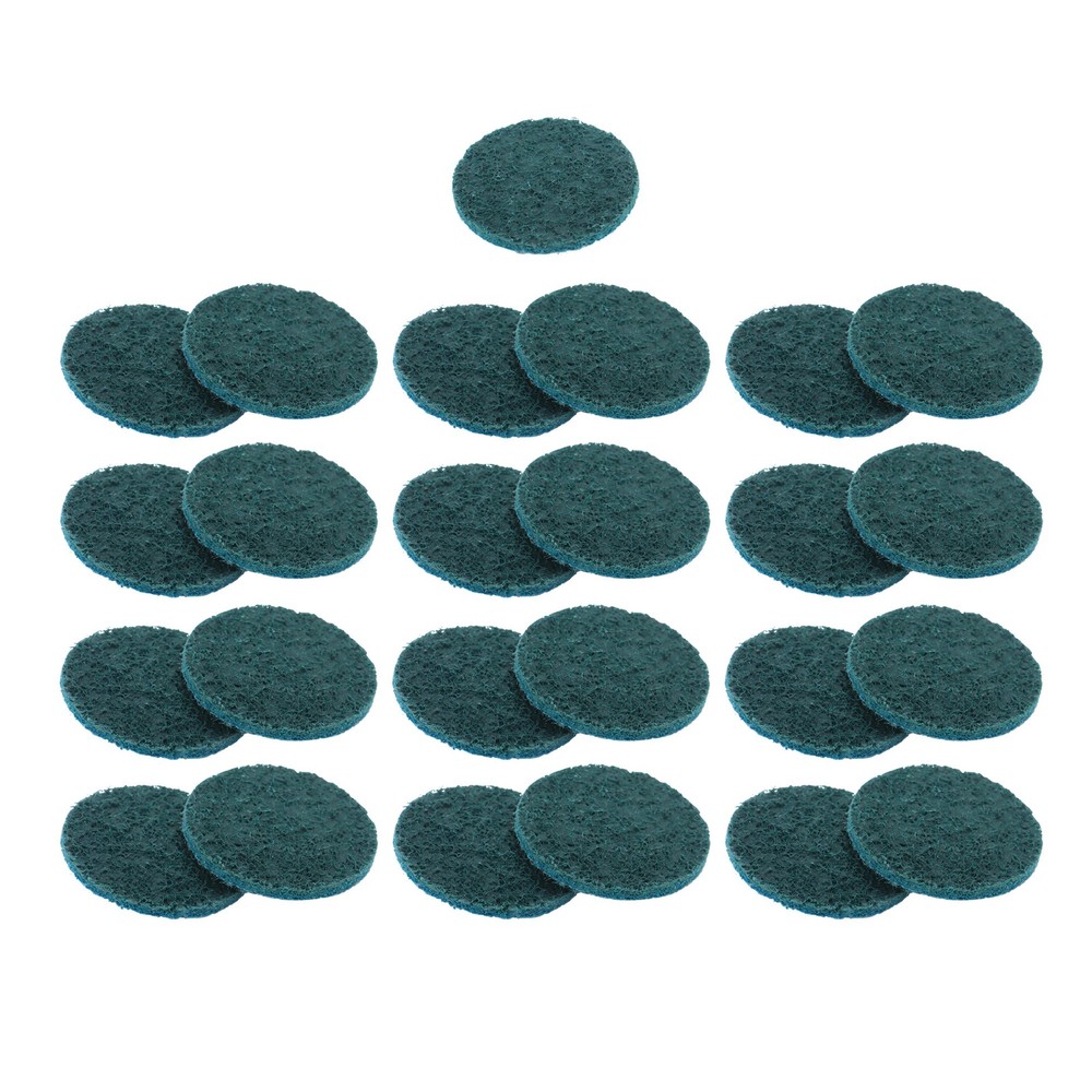 25 Pcs 2" Blue Fine Prep Pad Discs Surface Conditioning Quick Change Discs