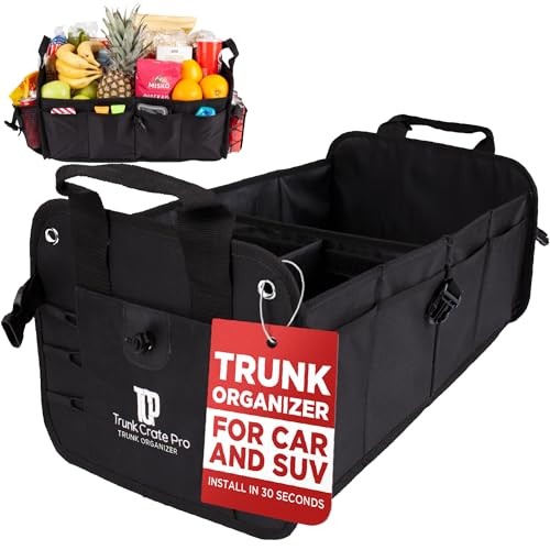 Car Organizers and Storage Premium Adjustable Multi Standard Black