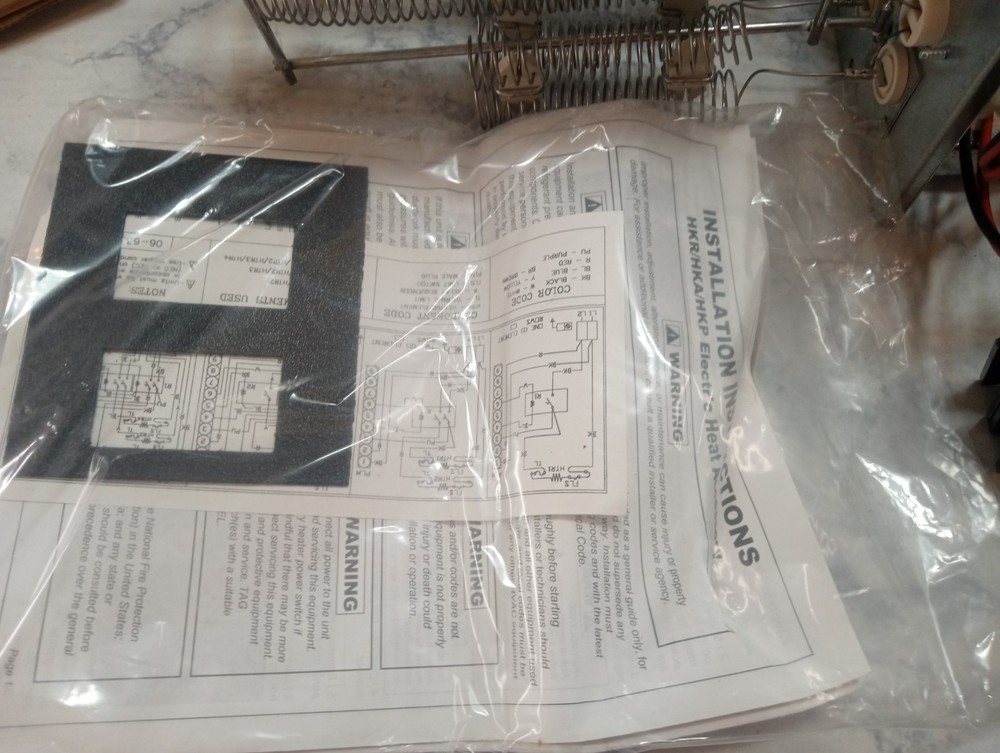 electric heater kit hkr-15c New with Breakers