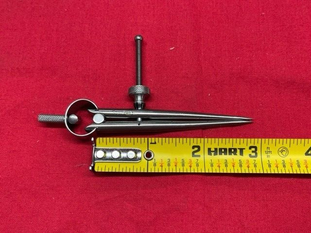 Starrett 277-3 Toolmakers' Spring-Type Divider, 3" Solid Nut  In Stock