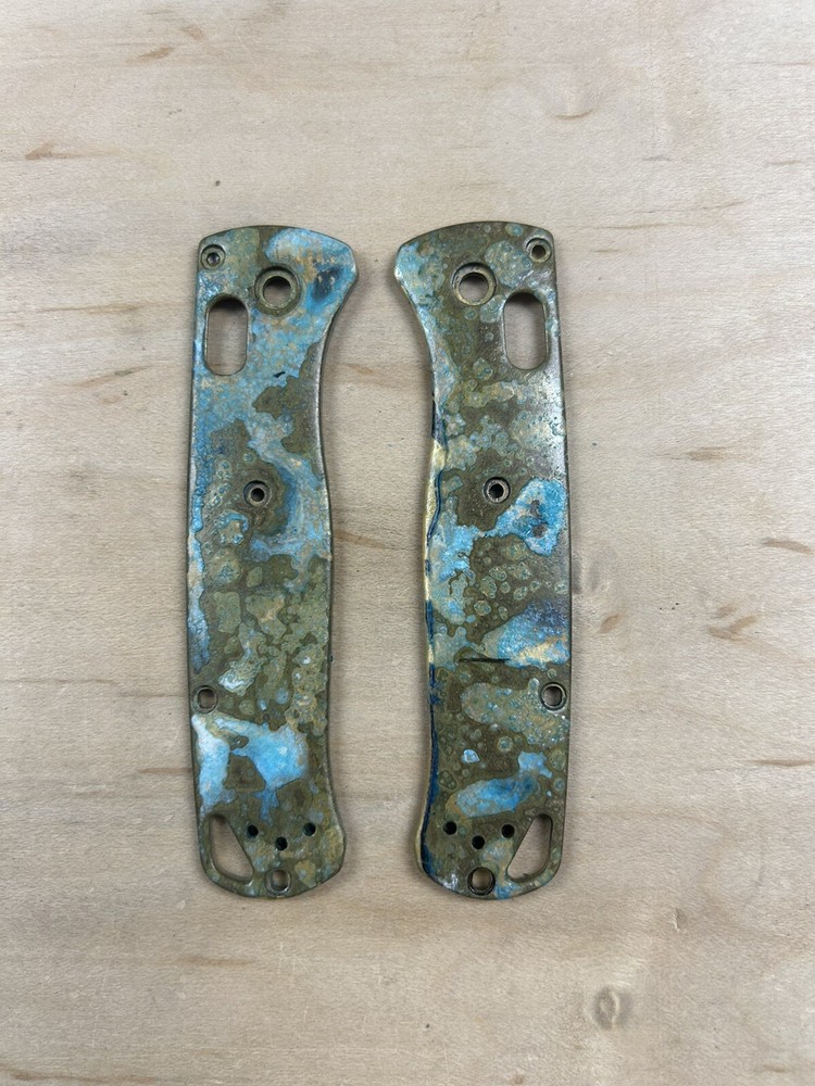 Nodak Custom “Adrift” Shipwreck Brass Benchmade Bugout 535 Scales