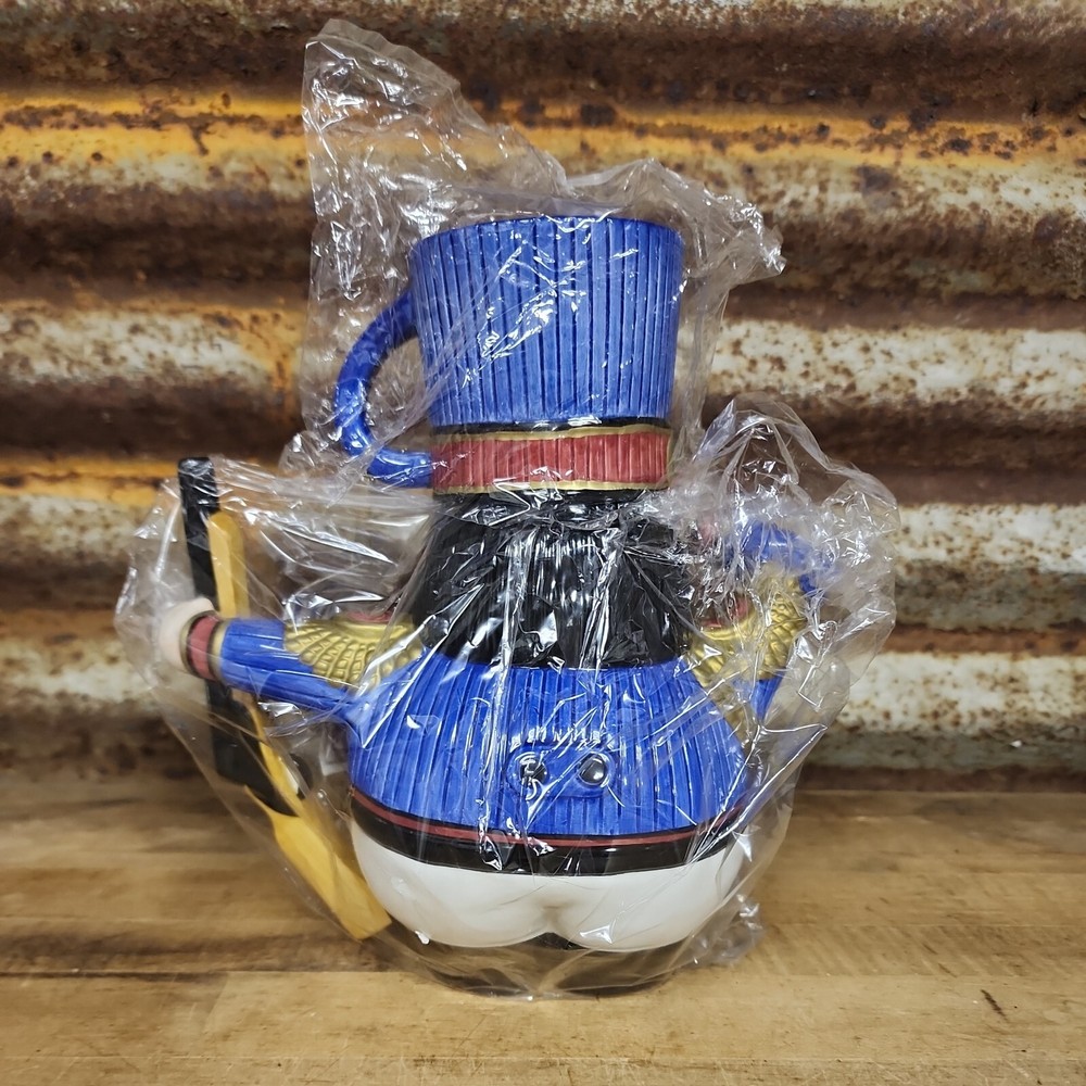 Fitz and Floyd Essentials Snack Therapy Soldier Teapot New OOP