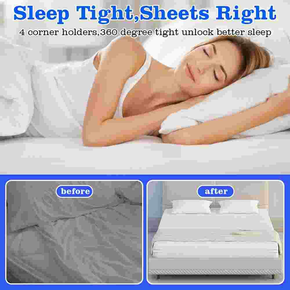 Lock Sheet Holders Keep Sheets Tight Heavy Duty Bed Sheet Holder Corner Fitted