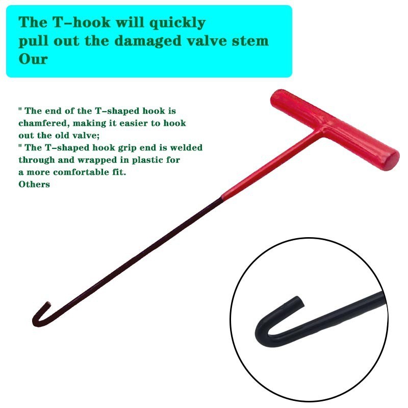 Quick Change Tire Valve Tool Kit , Tire Valve Stem Core Quickly Replacement Tool