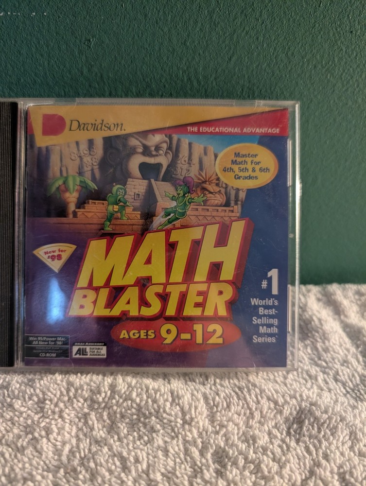 Davidson Math Blaster Ages 9-12 Mathematics Educational Software CD-ROM Win/Mac