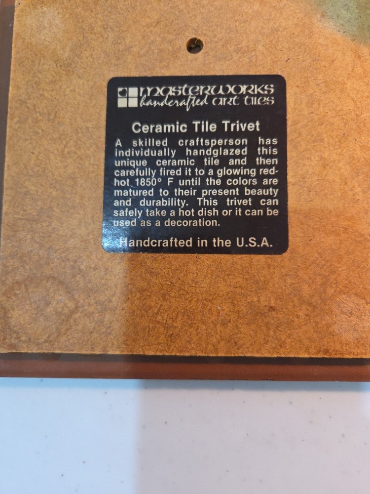 Masterwork Handcrafted Art Tile