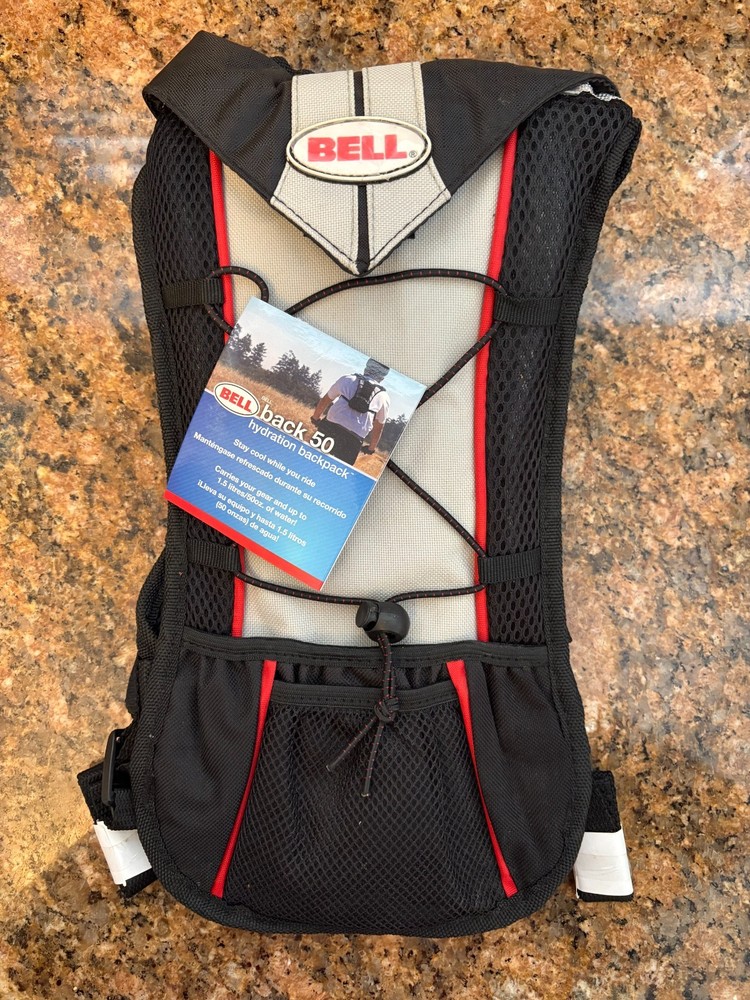NEW! BELL Back 50 with tags black Multi sport hydration pack