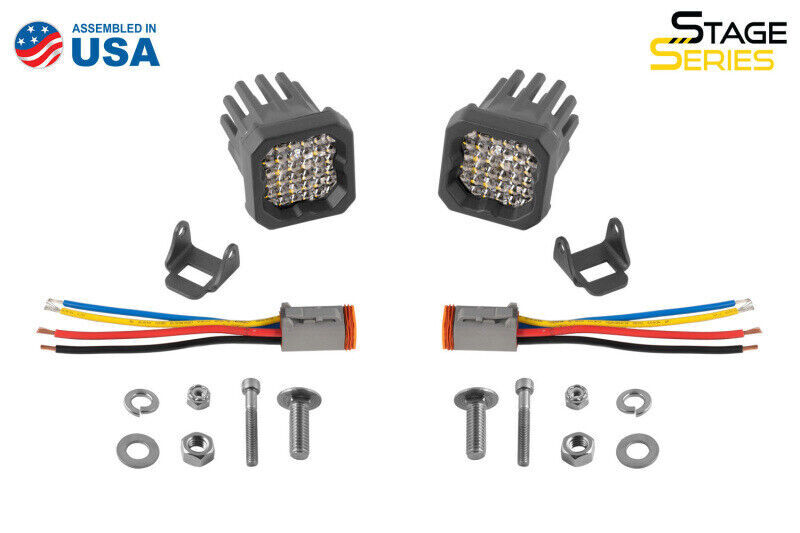 Diode Dynamics DD7423P for Stage C1R - White Flood Standard LED Pod (Pair)