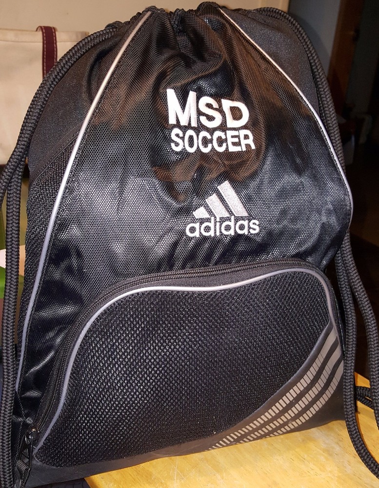 Adidas msd soccer back pack black  great condition 100% polyester+
