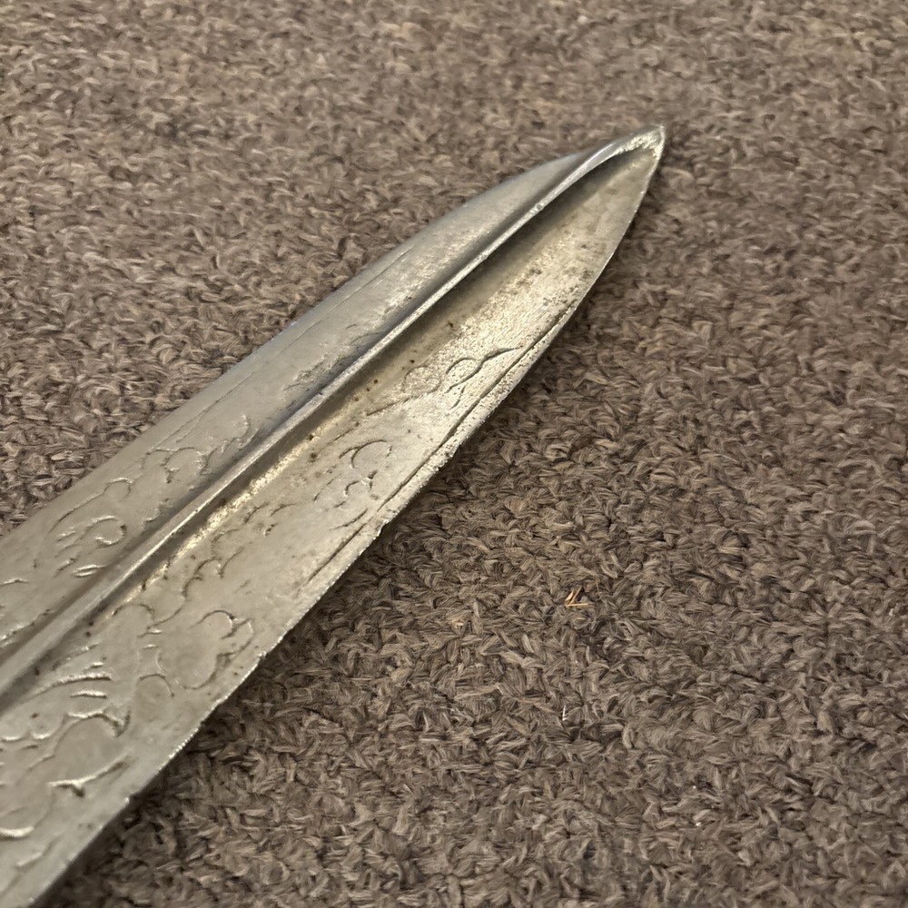 19th Century German Dagger Etched