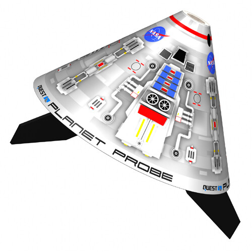 Quest Flying Model Rocket Kit Planet Probe 1022