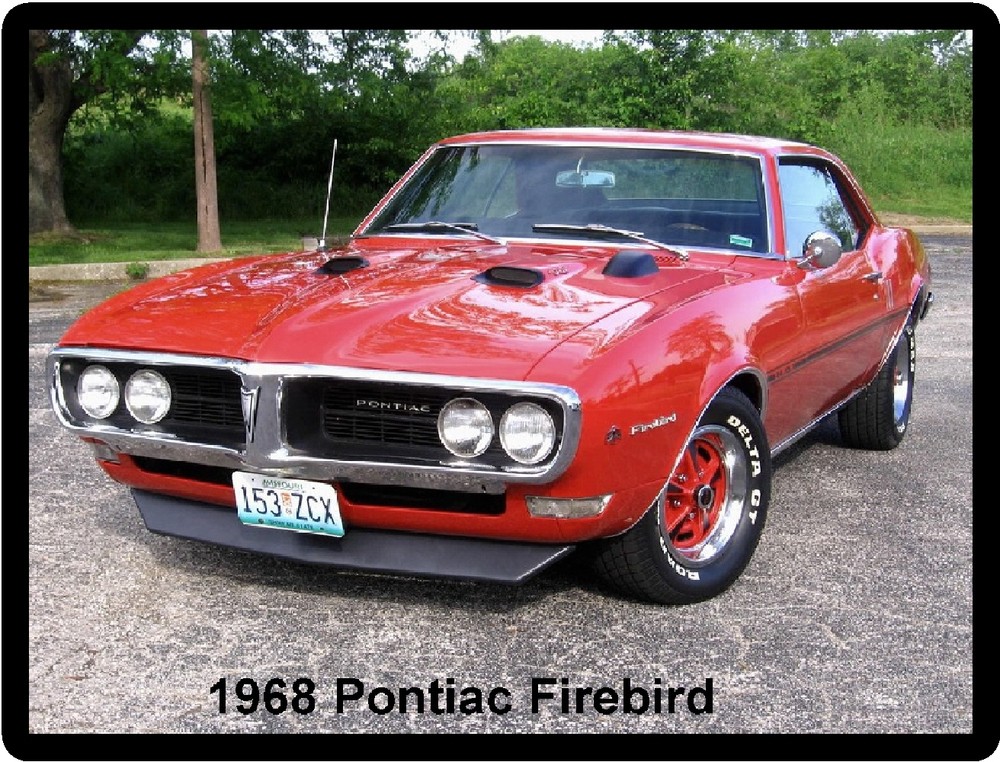 1968 Pontiac Firebird Refrigerator Magnet