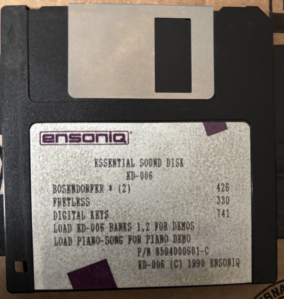 Ensoniq EPS-16 Plus Essential Sound Disk Library (9 Disks)