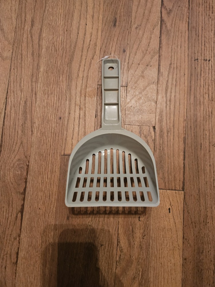 Cat Poop Scoop Plastic Grey Animal