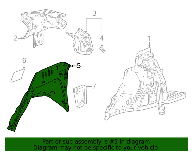 Genuine GM Outer Wheelhouse 60007559
