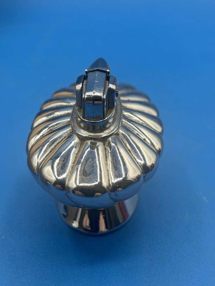 VTG Ronson Regal Table Lighter Mid Century Modern Chrome Shell Atomic MCM