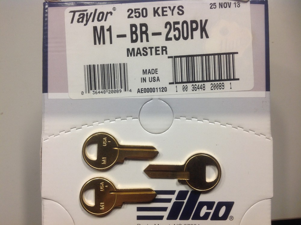 Schlage M1 Key Blanks Box 250 by JMA
