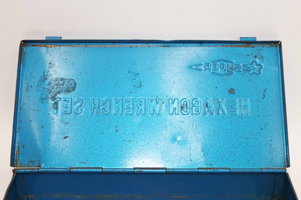SuperTool Tool Box Case Storage old Japan Box of Hexagonal Wrench Set