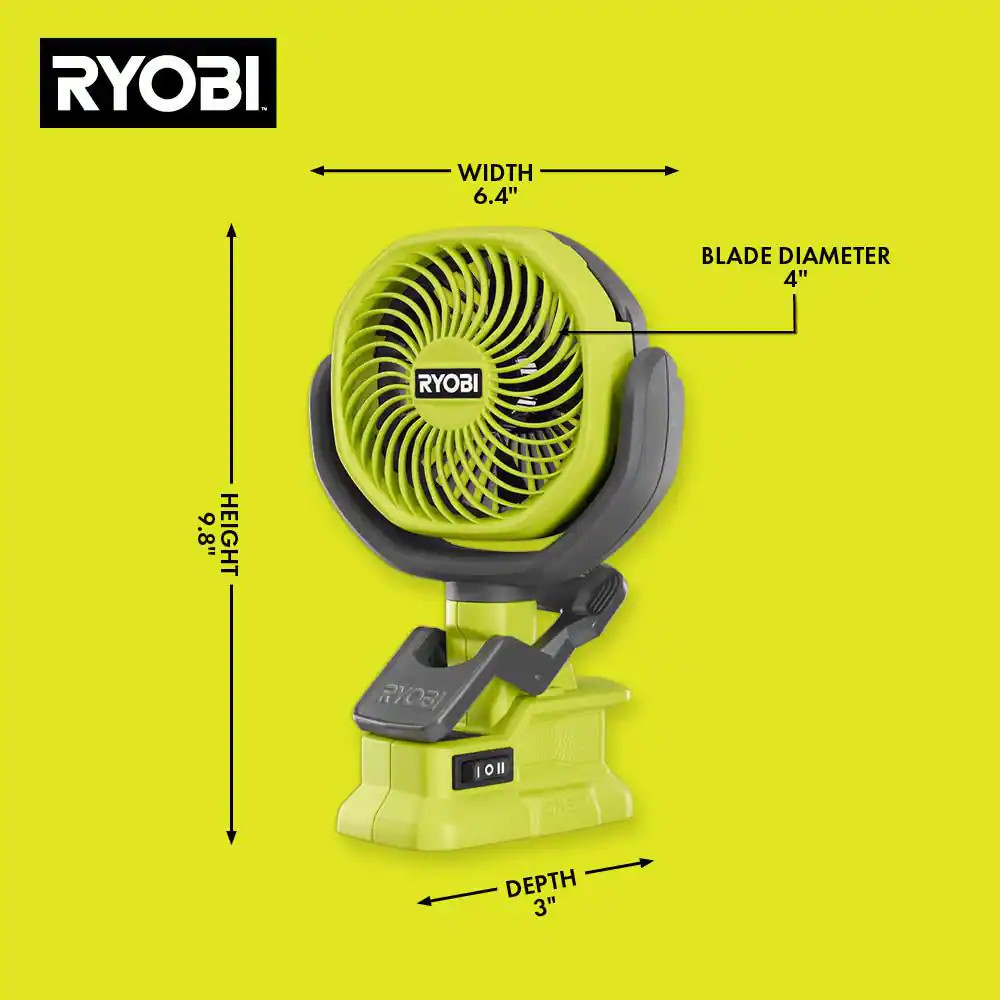 ONE+ 18V Cordless 4 In. Clamp Fan (Tool Only)