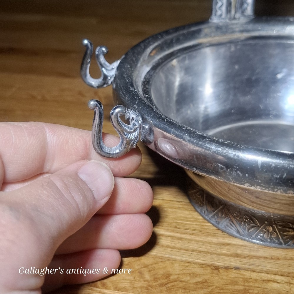 Antique Hartford Silver Plate Pickle Castor Dish