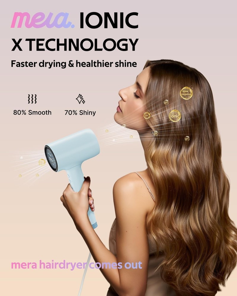 Professional Hair Dryer with Diffuser Fast Drying Anti-Static Self-Cleaning
