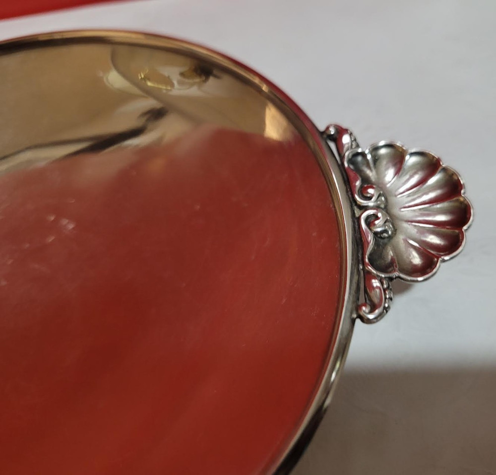 Sterling Silver George Jensen 355H Handled Dish