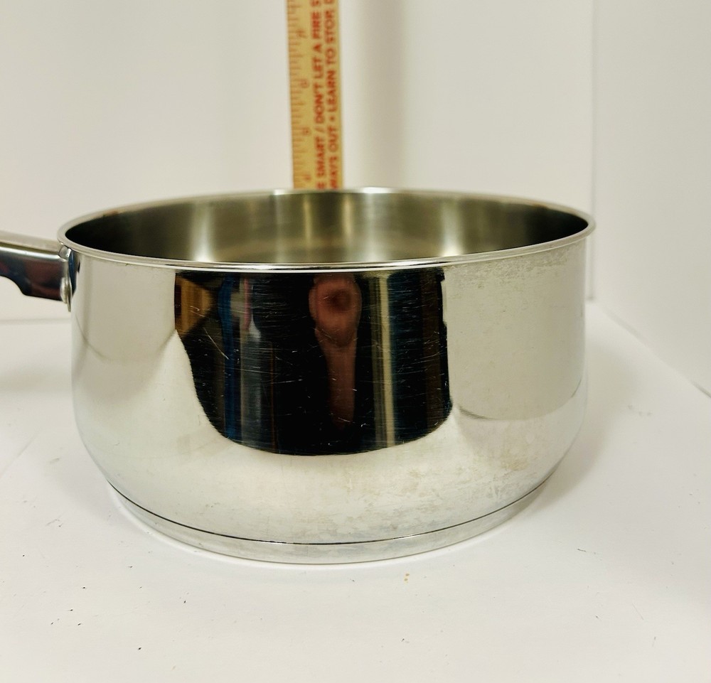 Basic Essentials Stainless Steel Professional 8” Saucepan