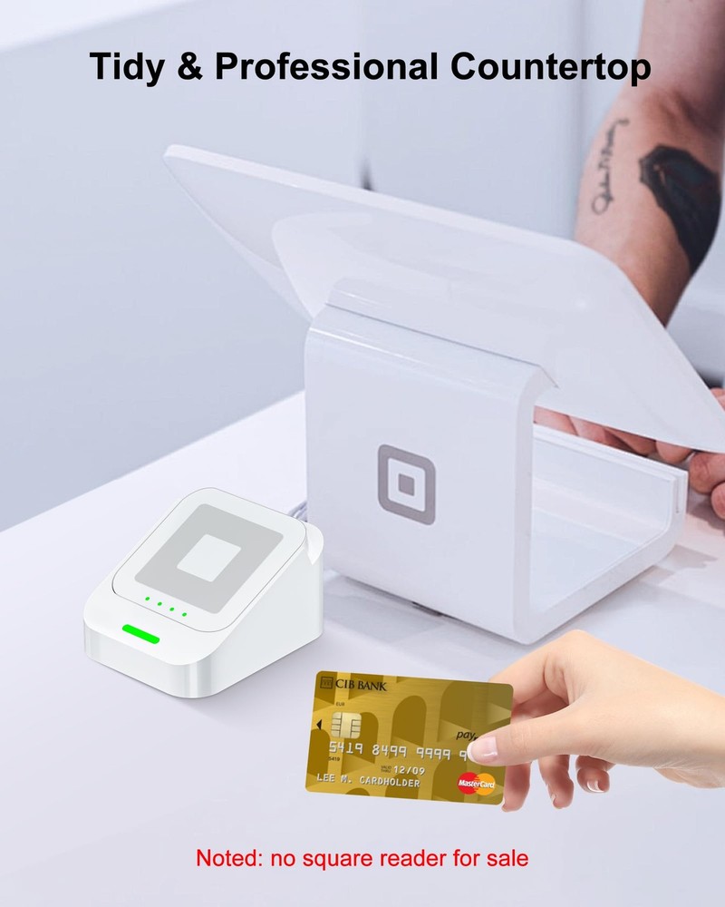 VASTHOME 2nd-Gen Square Card Reader Stand for Dock 2nd White