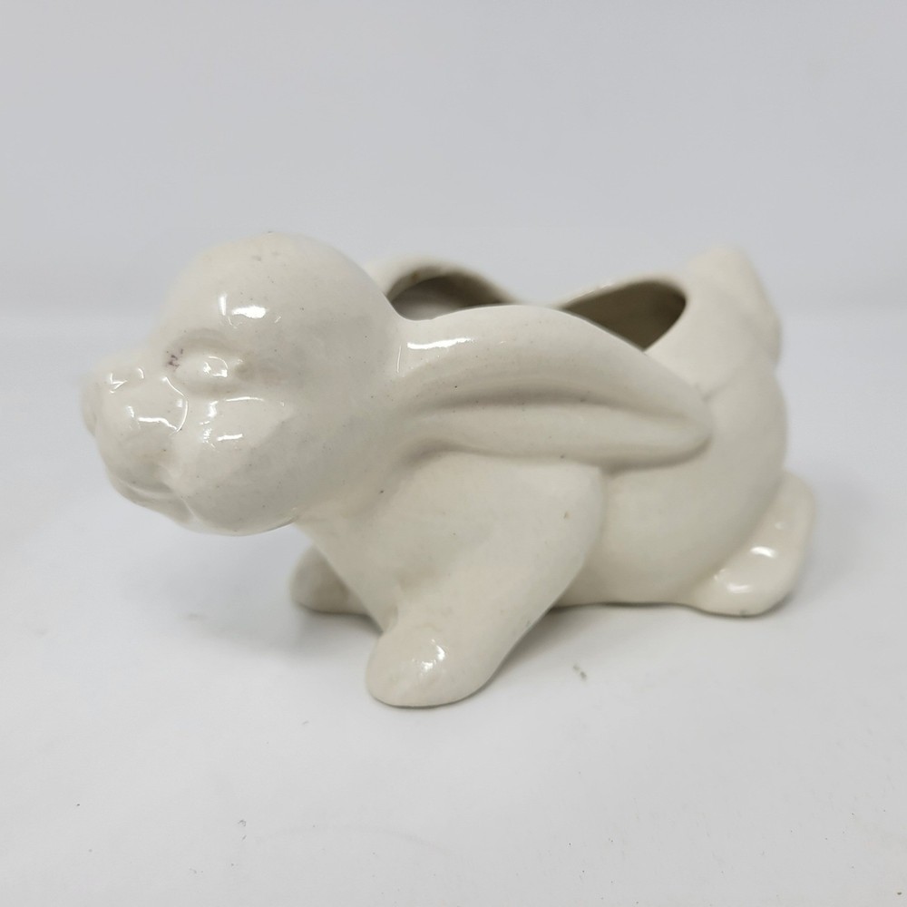 Ceramic Bunny Planter Pot Easter Spring Tabletop Decor Japan