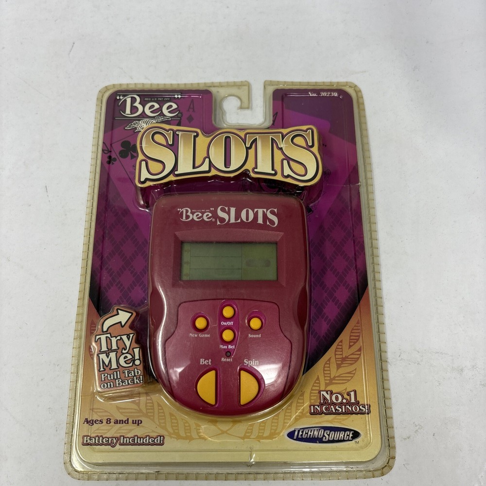 Techno Source Bee Slots Electronic Handheld Game Sealed Cracked Bubble
