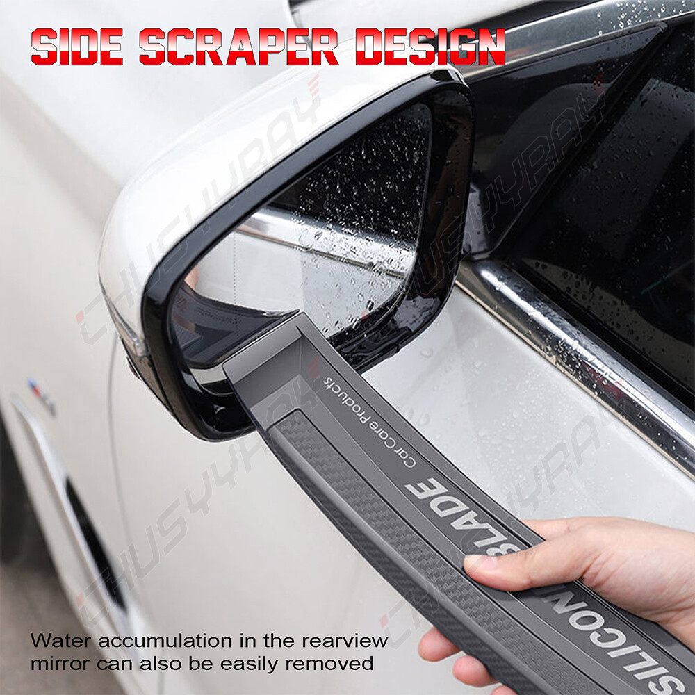 Auto Wiper Drying Blade Car Non-Scratch Silicone Squeegee for Water Removal Tool
