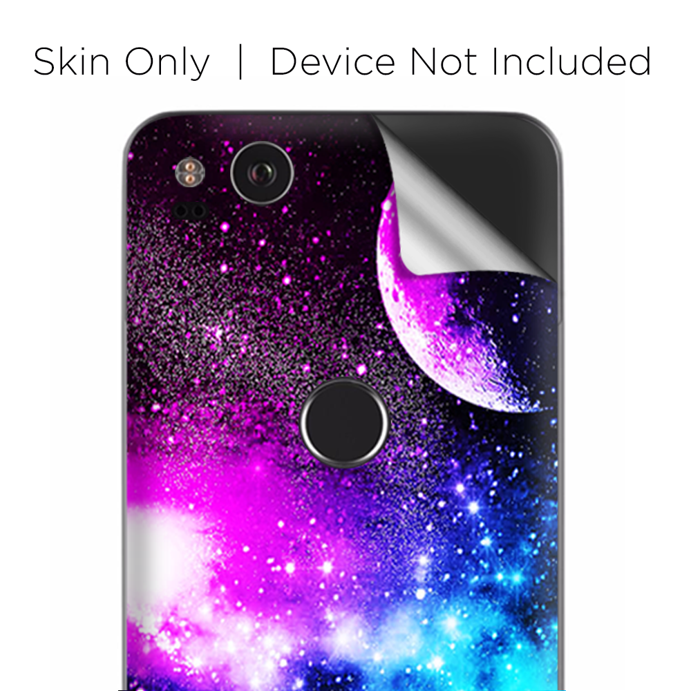 Google Pixel 2 Skins Decal Wrap Galaxy Fluorescent