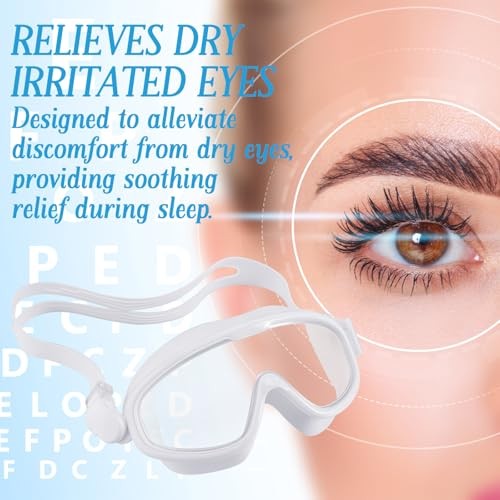 Shower Goggles Eyelash Eyebrow Protector Eyelash Extension Sleep White
