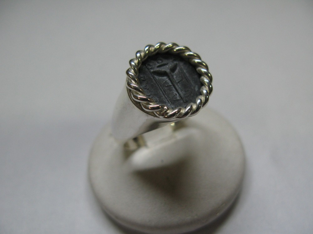 CROTONESE 925 SILVER TRIPOD TRIPOD REPLICA RING CRAFTSMANSHIP