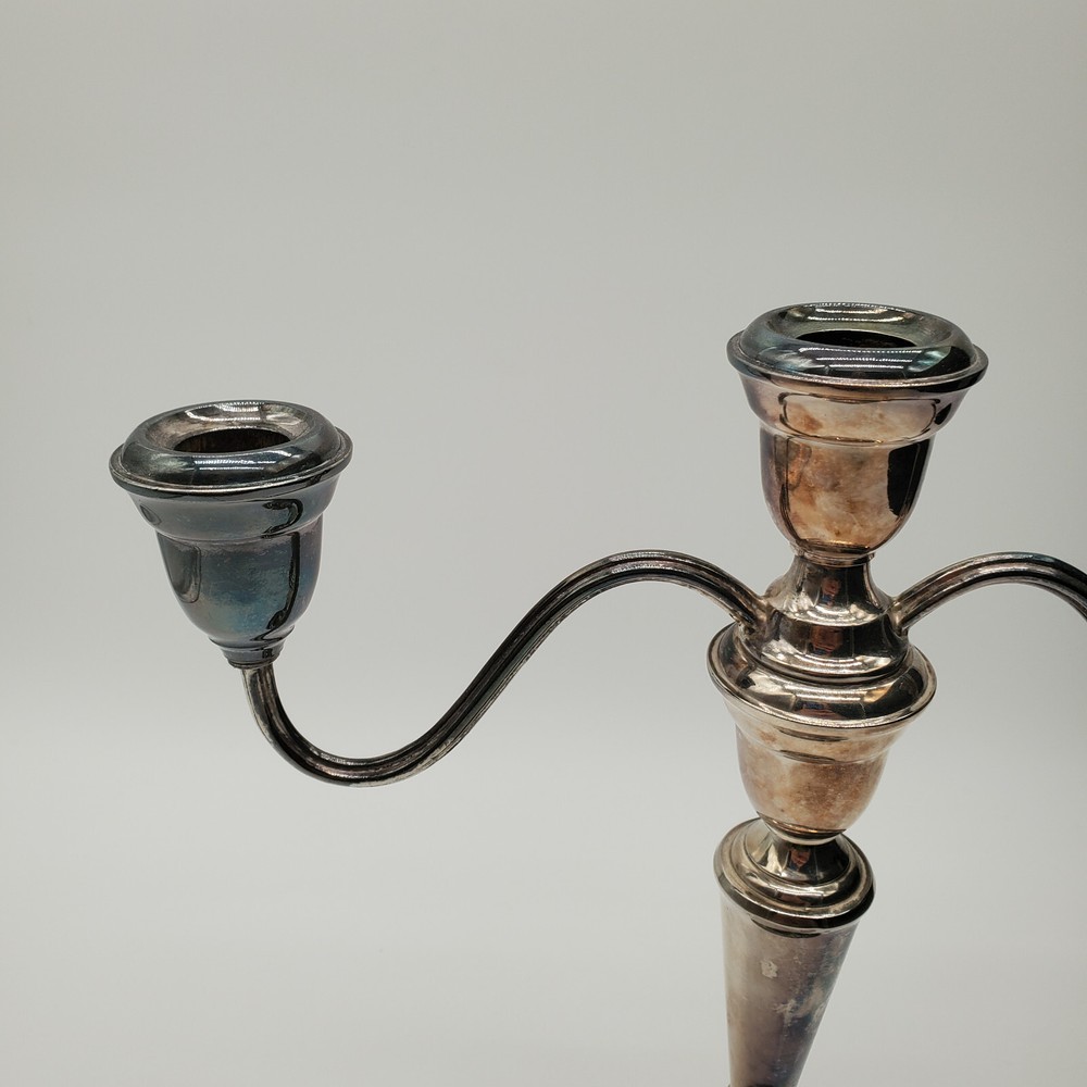 Vintage Silver Plated 3 Candle Candelabra