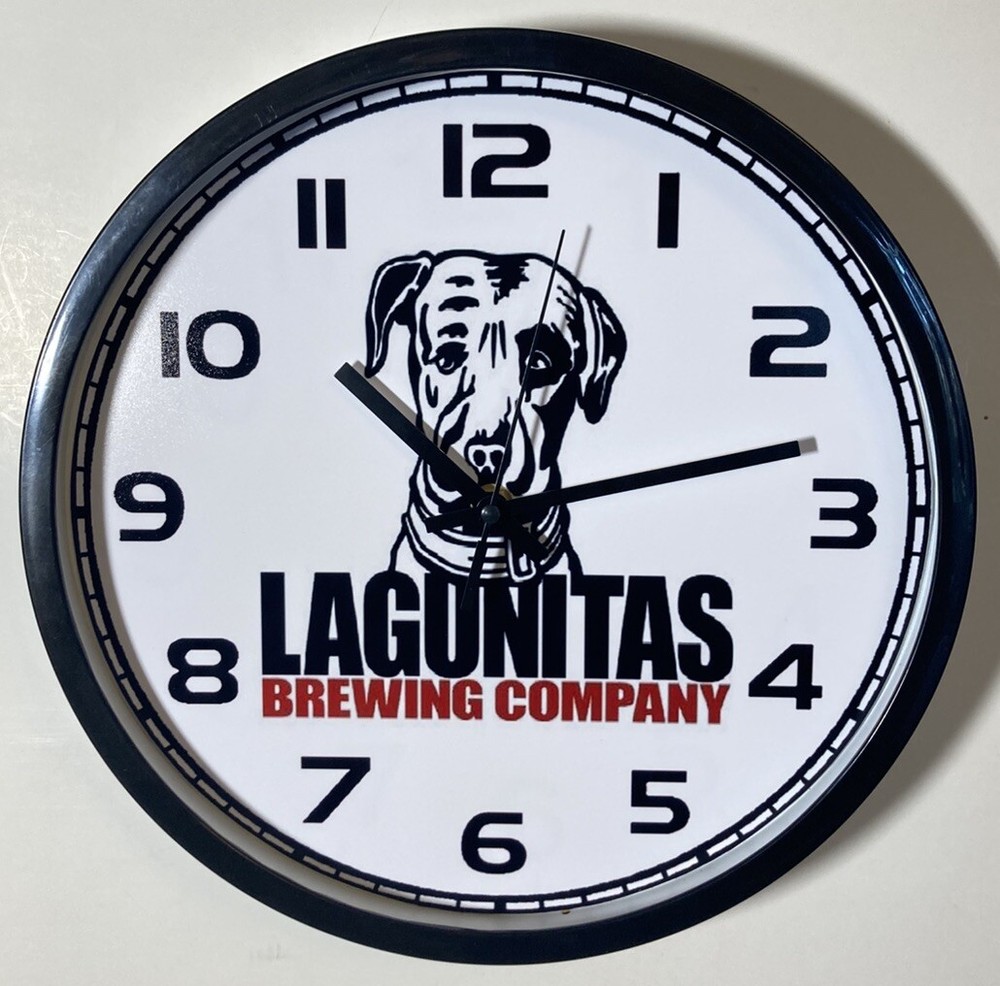Lagunitas Beer nostalgic Logo Battery Wall Clock