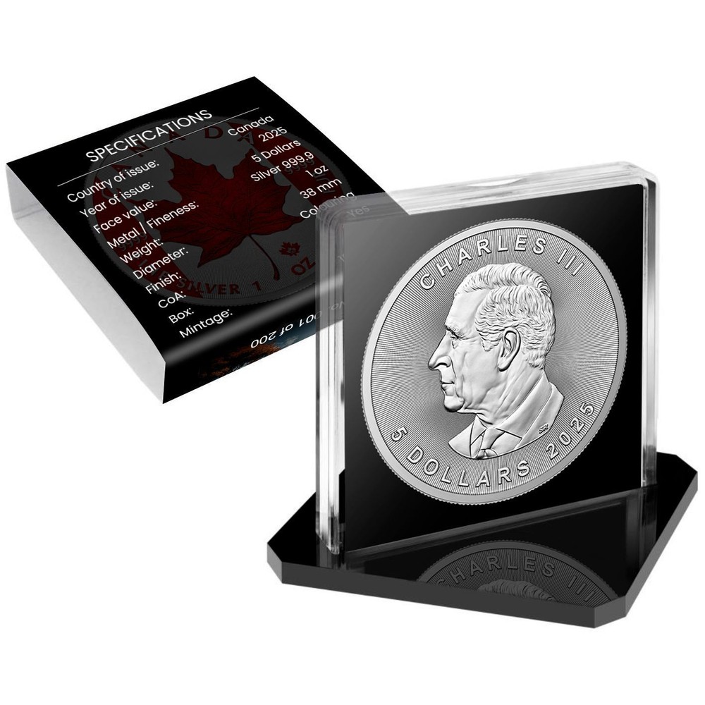 Canada 2025 Maple Leaf Anubis Edition 1 oz Colorized Silver Art Coin