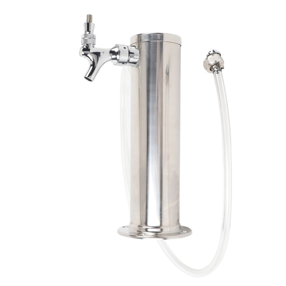Stainless Draft Beer Tower Column Draft Beer Tower Dispenser Kit Single Tap