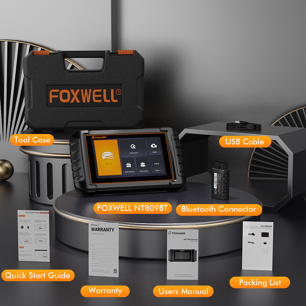 FOXWELL NT809 BT Bidirectional All System Car OBD2 Scanner Diagnostic Scan Tool