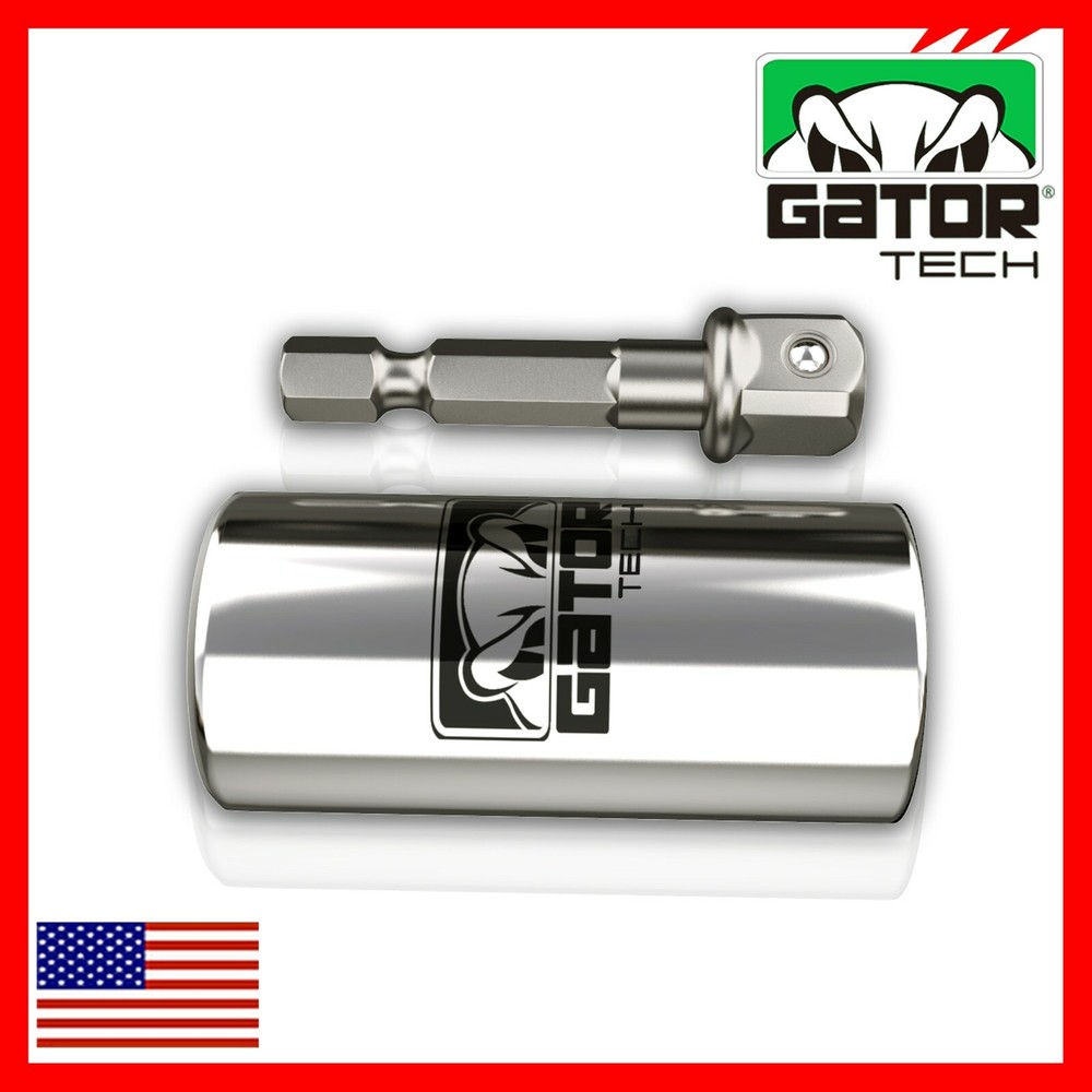 Universal Socket Wrench Magical Power Grip Gator Tech Multi Tool Drill Adapter