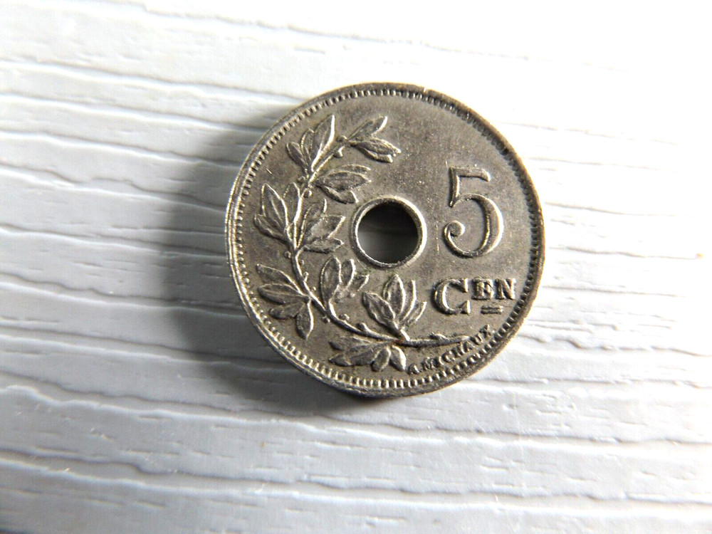 Belgium 1928 5 Cents