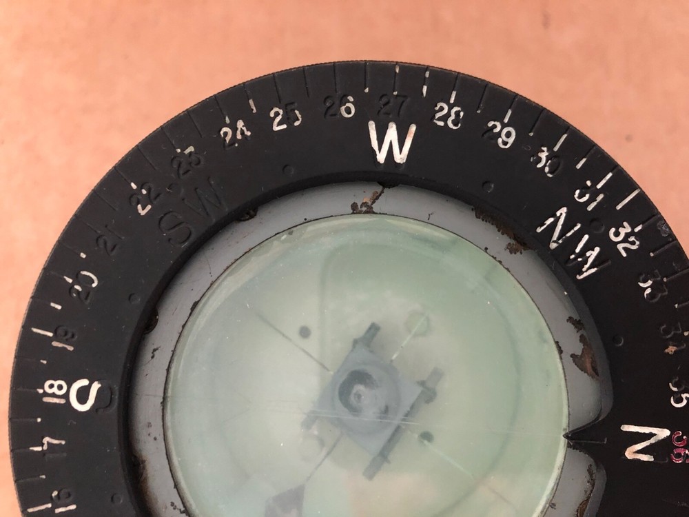 Vintage SHIP BOAT AIRPLANE PLANE Compass